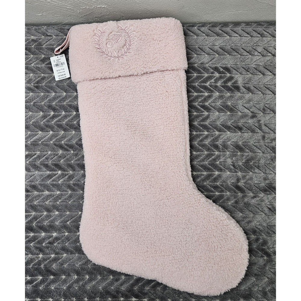 *NEW w/Tags Victoria's Secret PINK Sherpa Christmas Stocking Winter‎ 2025